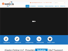 Tablet Screenshot of igeeksonline.com